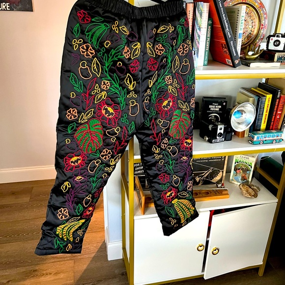 Quilted embroidered pants - Picture 6 of 9